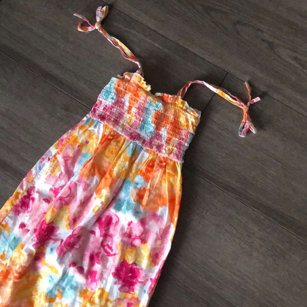 Girl’s medium large 7 8 floral maxi long dress